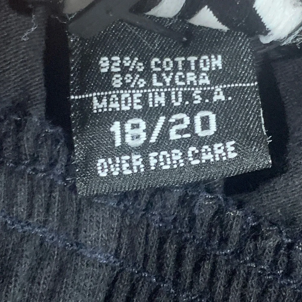 JK Sport Black‎ Track Pants White Side Stripes Made in USA Youth 18/20